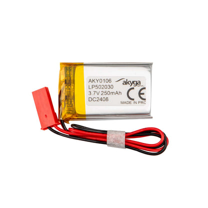 Li-Po akkumulátor LP502030 Akyga AKY0106 3.7V / 250mAh PCM JST 2-pin csatlakozó 150mm