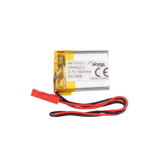 Li-Po akkumulátor LP402025 Akyga AKY0153 3.7V / 150mAh PCM JST 2-pin csatlakozó 150mm