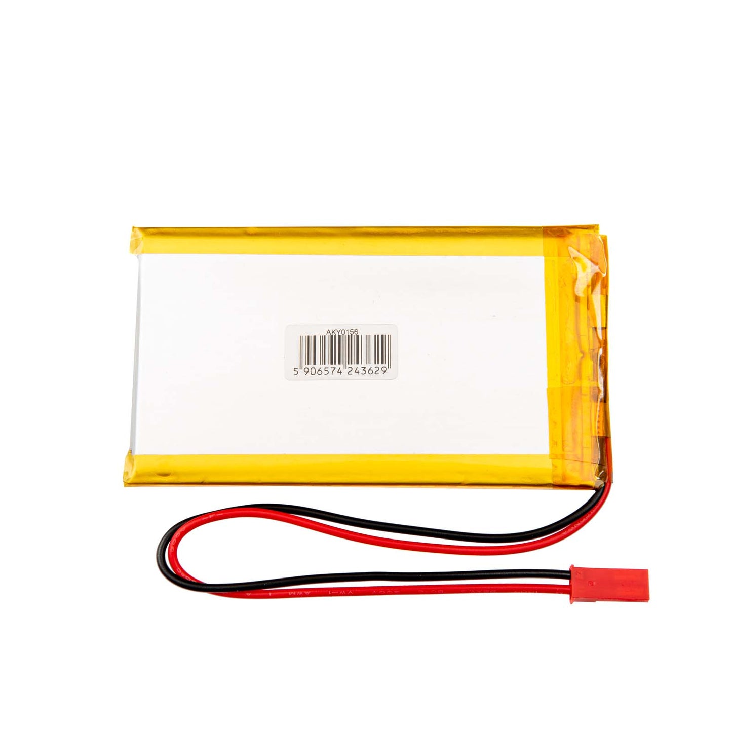 Li-Po akkumulátor LP475085 Akyga AKY0156 3.7V / 2500mAh PCM JST 2-pin csatlakozó 150mm