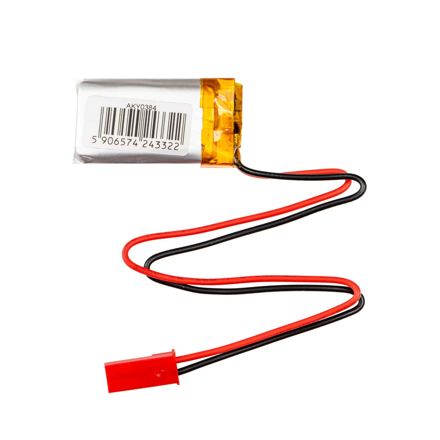 Li-Po akkumulátor LP601730 Akyga AKY0384 3.7V / 250mAh PCM JST 2-Pin csatlakozó 150mm