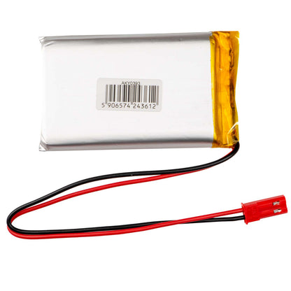 Li-Po akkumulátor LP903759 Akyga AKY0393 3.7V / 2200mAh PCM JST 2-pin csatlakozó 150mm