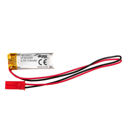 Li-Po akkumulátor LP301020 Akyga AKY0471 3.7V / 40mAh PCM JST 2-pin csatlakozó 150mm