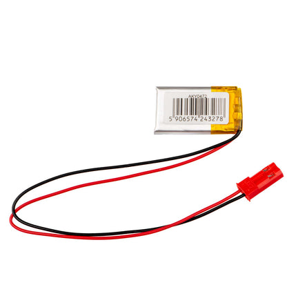 Li-Po akkumulátor LP301525 Akyga AKY0472 3,7V / 85mAh PCM JST 2-pin csatlakozó 150mm
