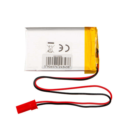 Li-Po akkumulátor LP503448 Akyga AKY0559 3.7V / 800mAh PCM JST 2-pin csatlakozó 150mm