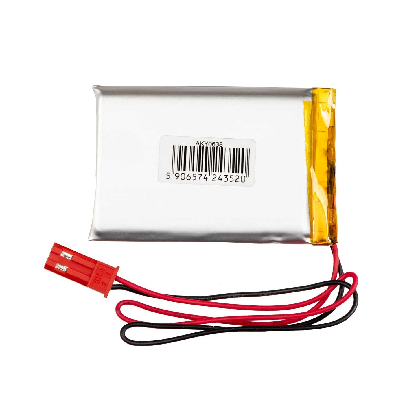 Li-Po akkumulátor LP603450 Akyga AKY0638 3.7V / 1200mAh PCM JST 2-pin csatlakozó 100mm