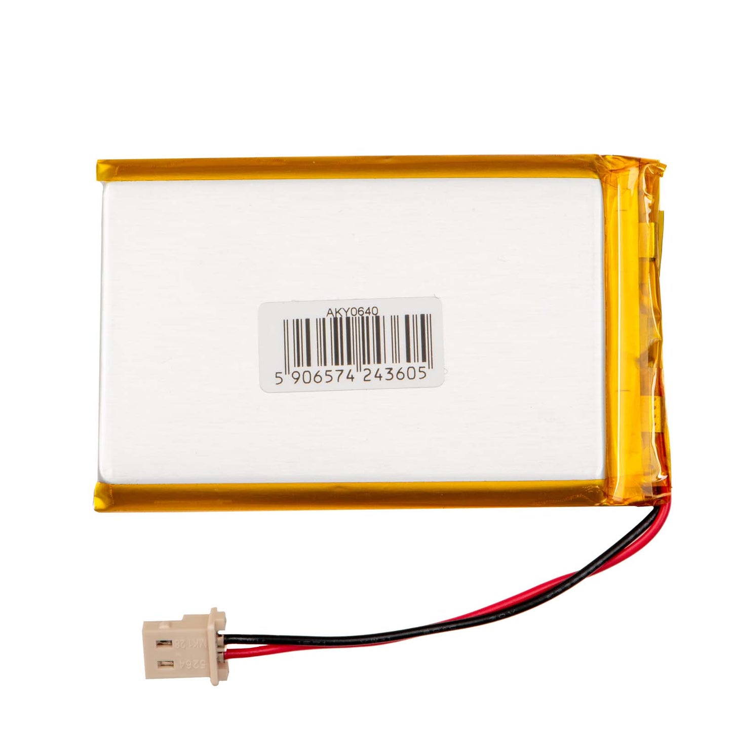 Li-Po akkumulátor LP674261 Akyga AKY0640 3.7V / 2000mAh PCM Molex 2-Pin csatlakozó 50mm