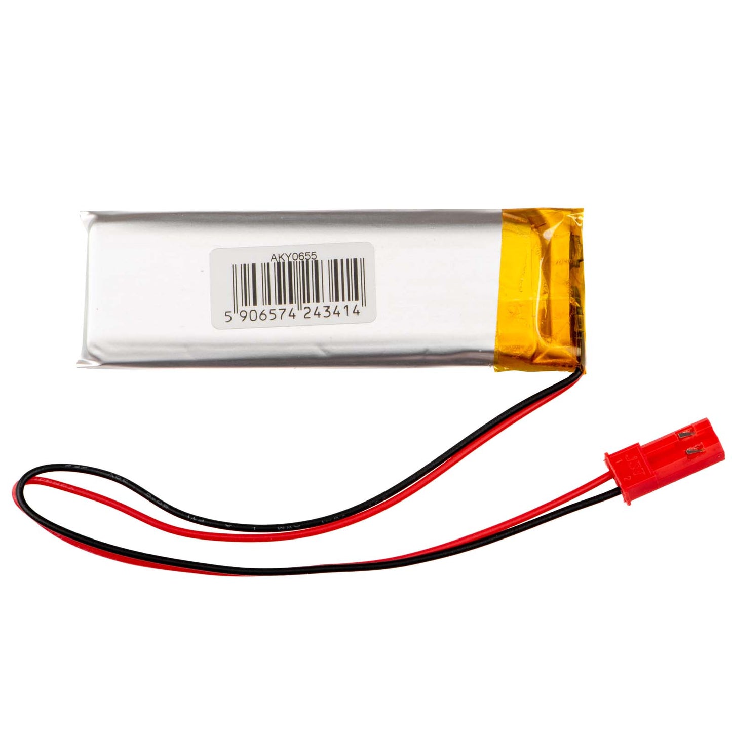 Li-Po akkumulátor LP602158 Akyga AKY0655 3.7V / 750mAh PCM JST 2-pin csatlakozó 150mm