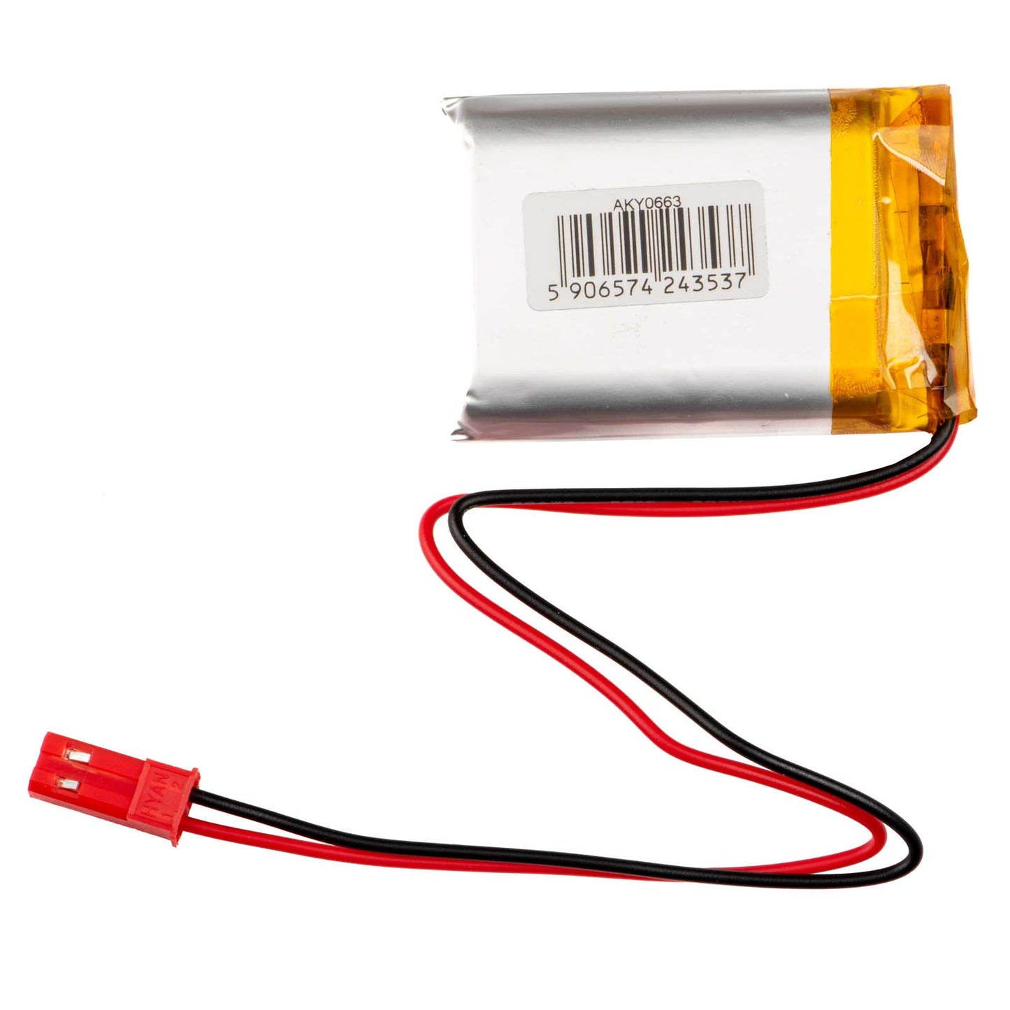 Li-Po akkumulátor LP103040 Akyga AKY0663 3.7V / 1200mAh PCM JST 2-pin csatlakozó 150mm