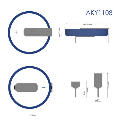 Lithium akkumulátor CR2032 HP2C Akyga AKY1108 3V / 210mAh 2-Pin Raster 17.8mm
