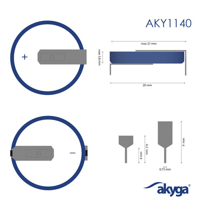Lithium akkumulátor CR2032 HP2D Akyga AKY1140 3V / 210mAh 2-Pin Raster 20mm