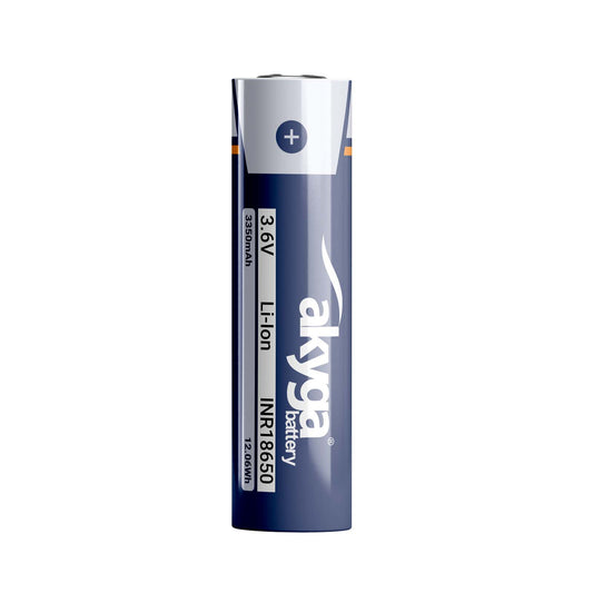 Li-Ion akkumulátor INR18650 Akyga AKY1382 3.6V / 3350mAh