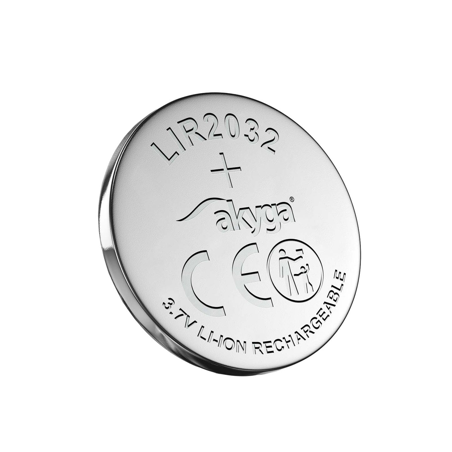 Li-Ion akkumulátor LIR2032 UltraCoin Akyga AKY1707 3.7V / 70mAh