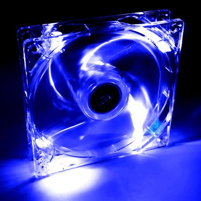 Fan 120mm MOELX 4 LED kék AW-12A-BL