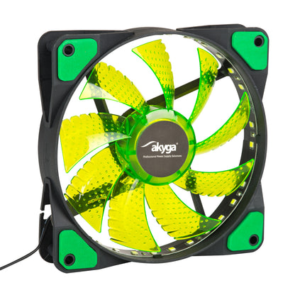 Fan 120mm MOLEX 33 LED zöld AW-12E-BG