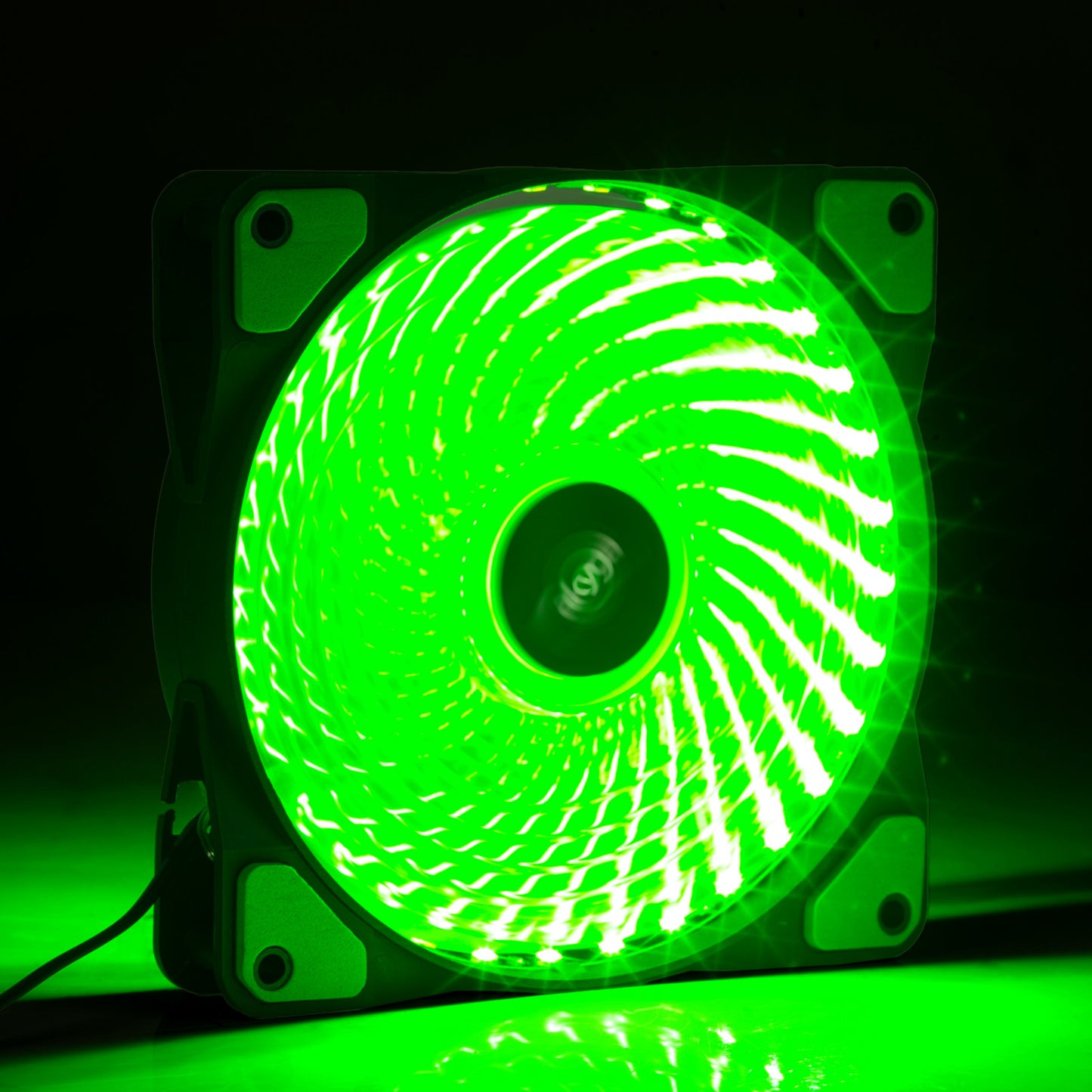 Fan 120mm MOLEX 33 LED zöld AW-12E-BG