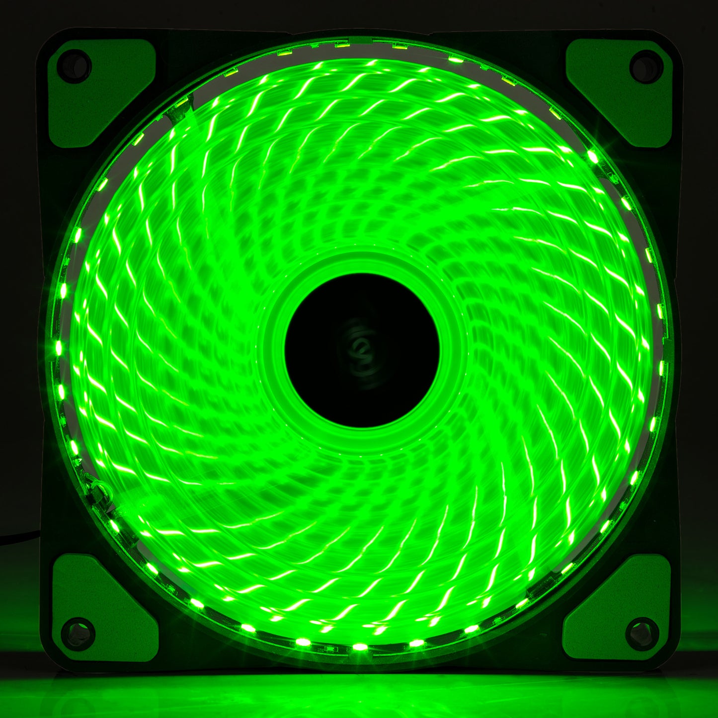 Fan 120mm MOLEX 33 LED zöld AW-12E-BG