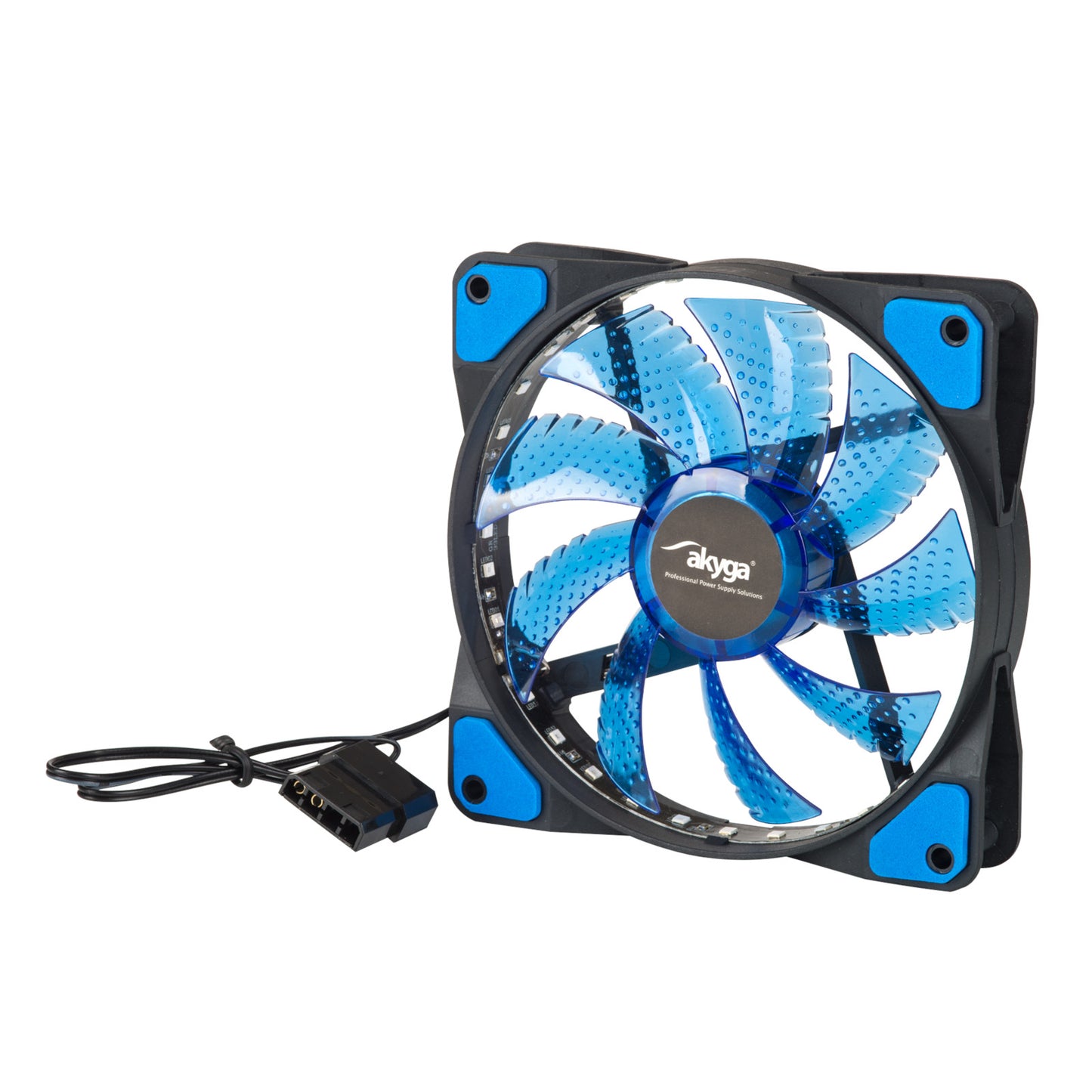 Fan 120mm MOLEX 33 LED kék AW-12E-BL