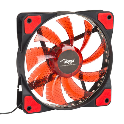 Fan 120mm MOLEX 33 LED piros AW-12E-BR