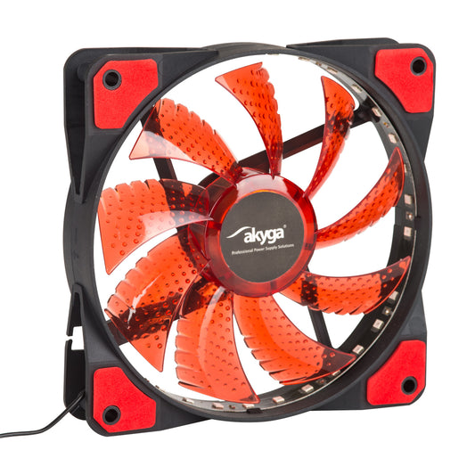 Fan 120mm MOLEX 33 LED piros AW-12E-BR