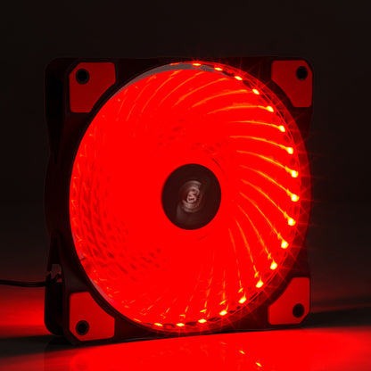 Fan 120mm MOLEX 33 LED piros AW-12E-BR