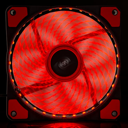Fan 120mm MOLEX 33 LED piros AW-12E-BR