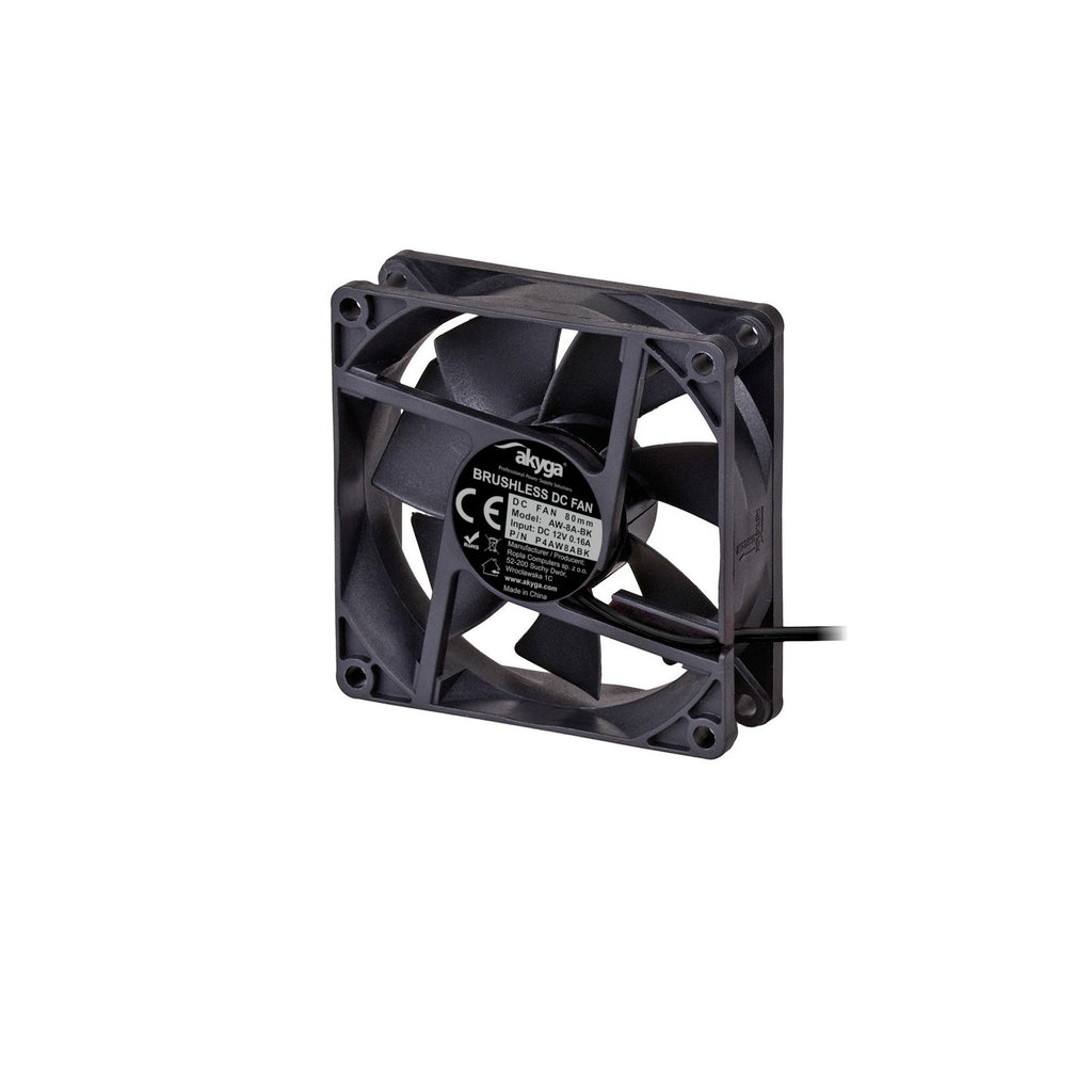 Akyga Fan 80mm MOLEX / 3-pin fekete AW-8A-BK