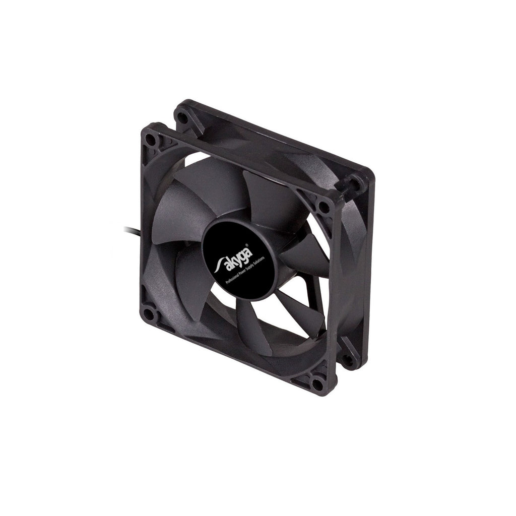 Akyga Fan 80mm MOLEX / 3-pin fekete AW-8A-BK