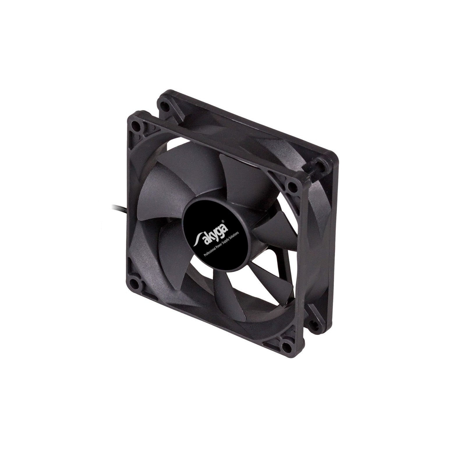 Akyga Fan 80mm MOLEX / 3-pin fekete AW-8A-BK