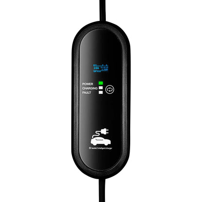 Kábel elektromos autókhoz AK-EC-14 CEE 5-pin / Type2 LCD 1-fázisú 32A 7.2kW 5m
