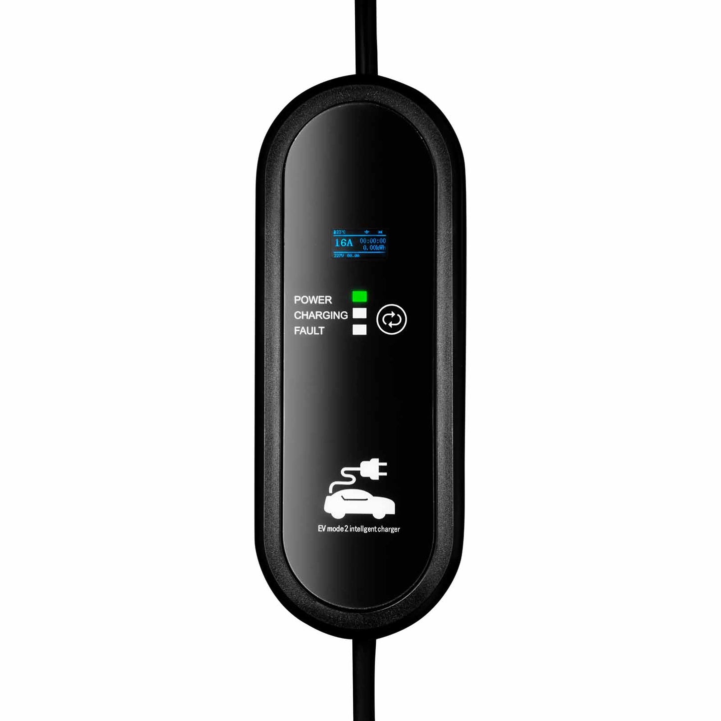 Kábel elektromos autókhoz AK-EC-18 Type1 LCD 1-fázisú 16A 3.8kW 5m