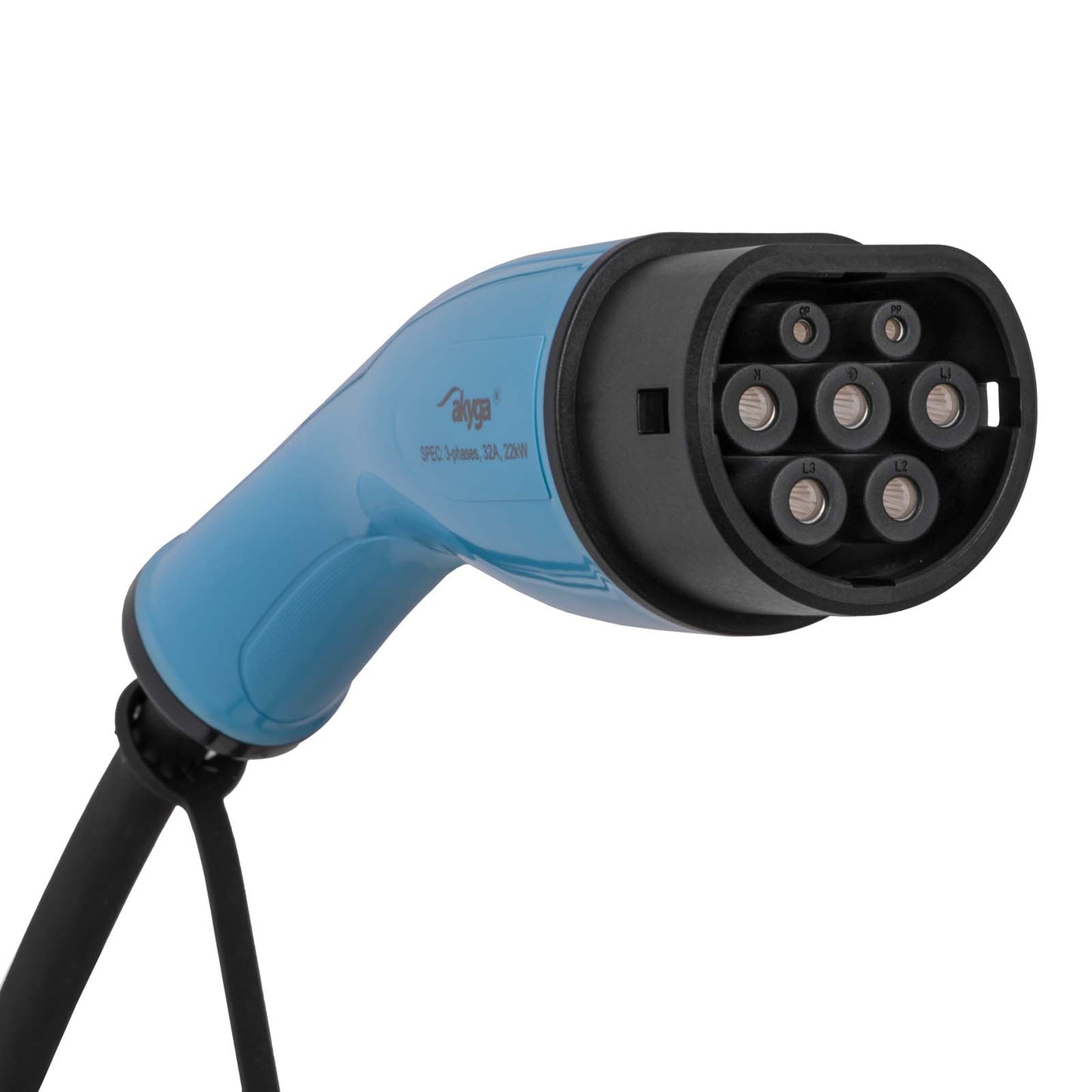 Kábel elektromos autókhoz AK-EC-22 CEE 5pin / Type2 LCD 3-fázisú 32A 22kW 5m