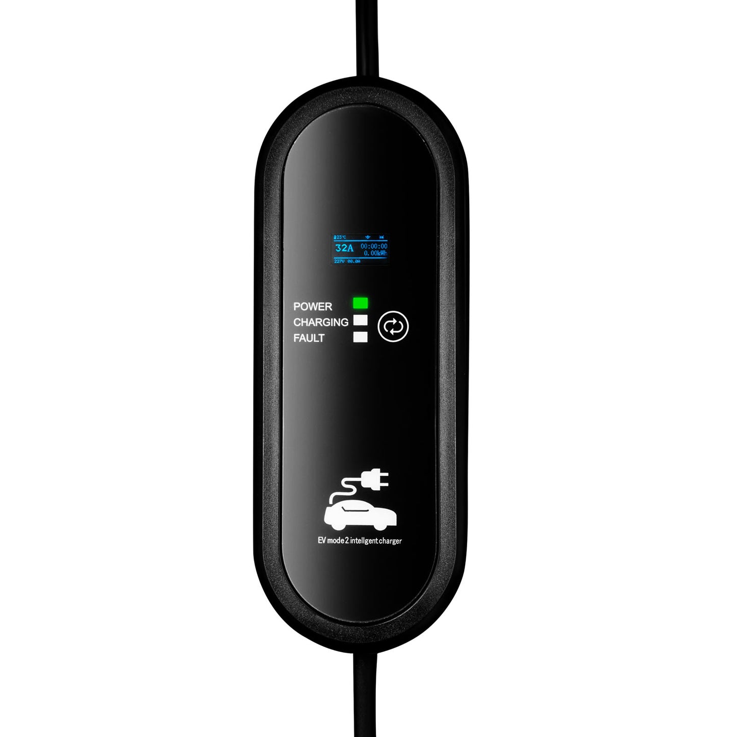 Kábel elektromos autókhoz AK-EC-24 CEE 5pin / GB/T LCD 3-fázisú 32A 22kW 5m