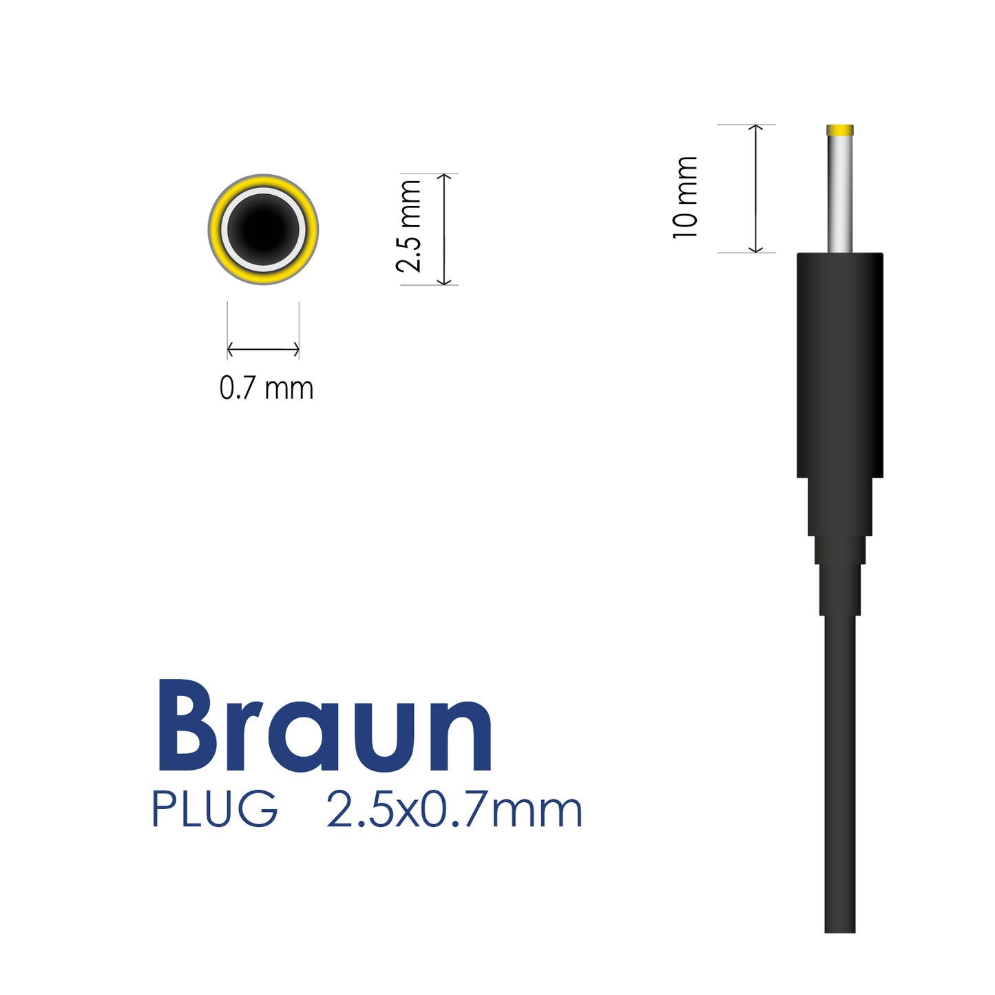 Tápegység AK-PD-29 2.3V / 750mA 1.7W Braun shavers plug