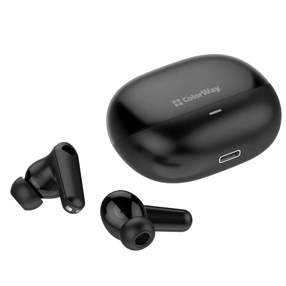 ColorWay Wireless (Bluetooth) Earphones Slim, Long Battery Life, Black