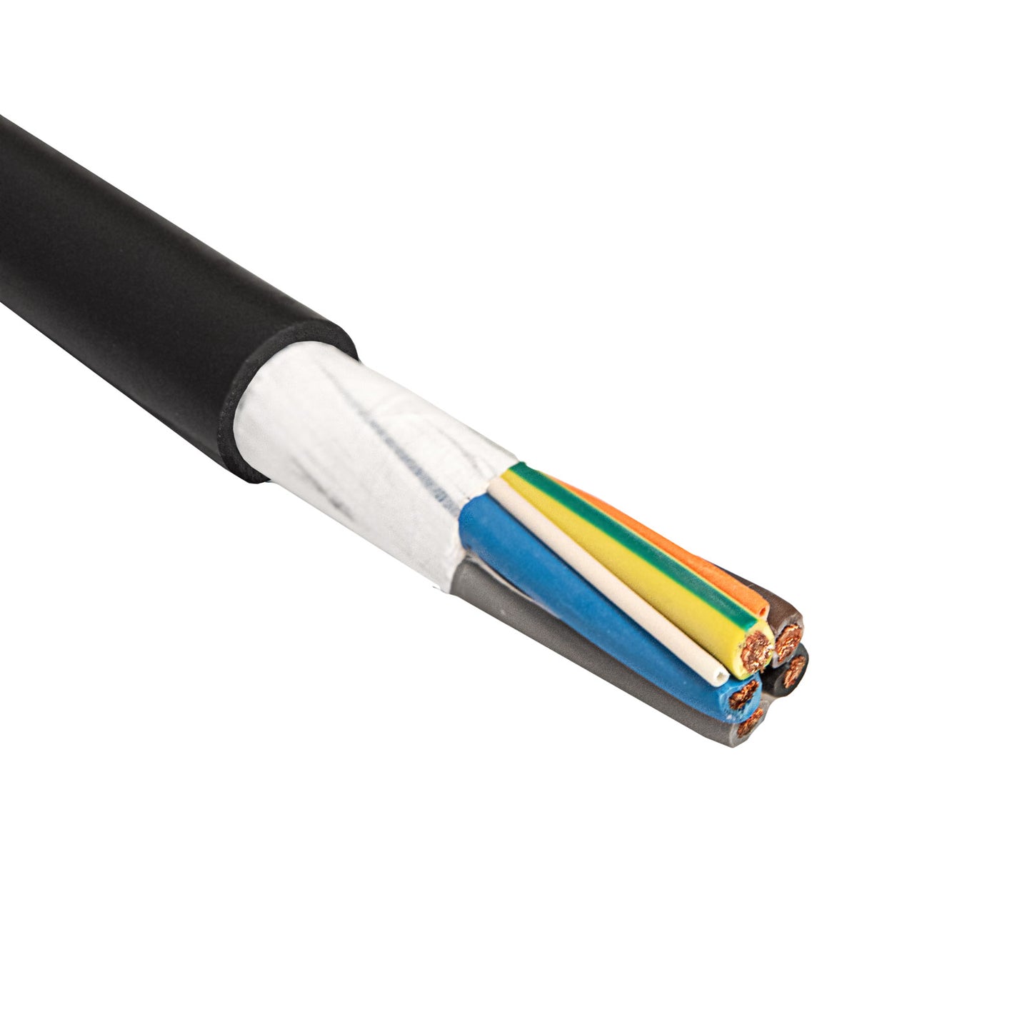 EVC Power Cable Akyga AK-SC-E12 CU 5x6mm² + 2x0.75mm² 3-Phase 32A 450/750V per meter