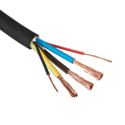 EVC tápkábel Akyga AK-SC-E24 CU 3x6mm² + 2x0,75mm² 1 fázisú 32A 450/750V méterenként