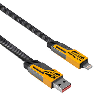 Cable USB A + USB type C / USB type C + Lightning 1m AK-USB-57 65W