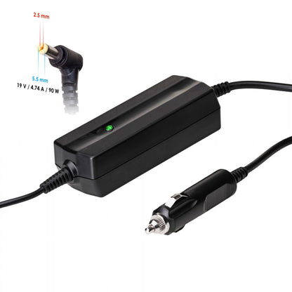 Car Power Adapter AK-ND-36 19V / 4.74A 90W 5.5 x 2.5 mm