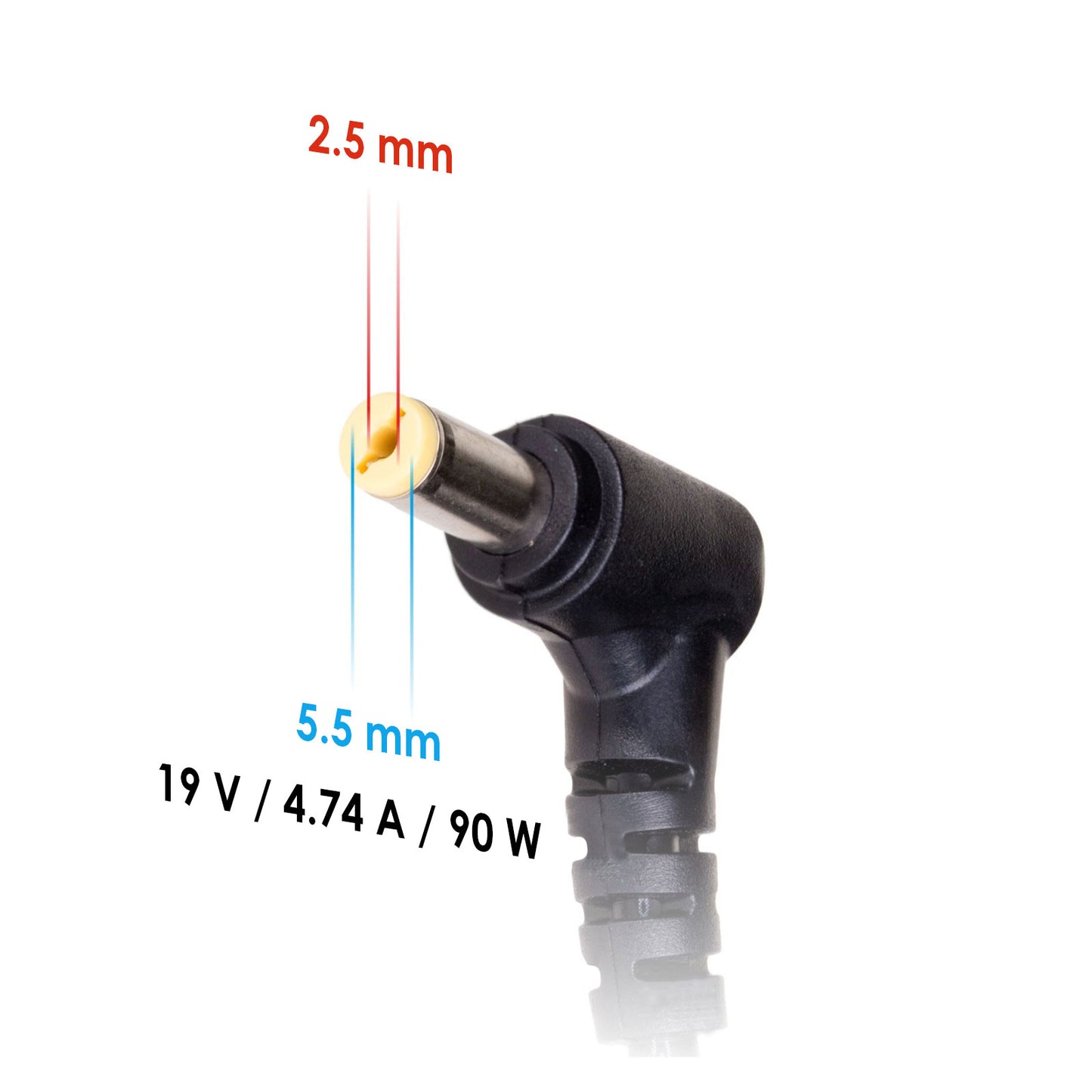 Car Power Adapter AK-ND-36 19V / 4.74A 90W 5.5 x 2.5 mm