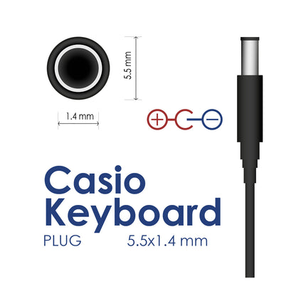 Tápegység AK-PD-32 9V / 1A 9W Casio Keyboard