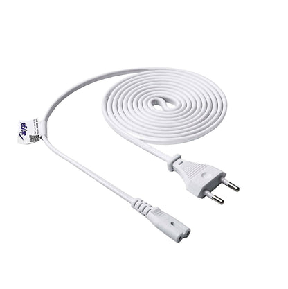 Akyga nyolcas tápkábel IEC C7 1.5m AK-RD-06A, fehér