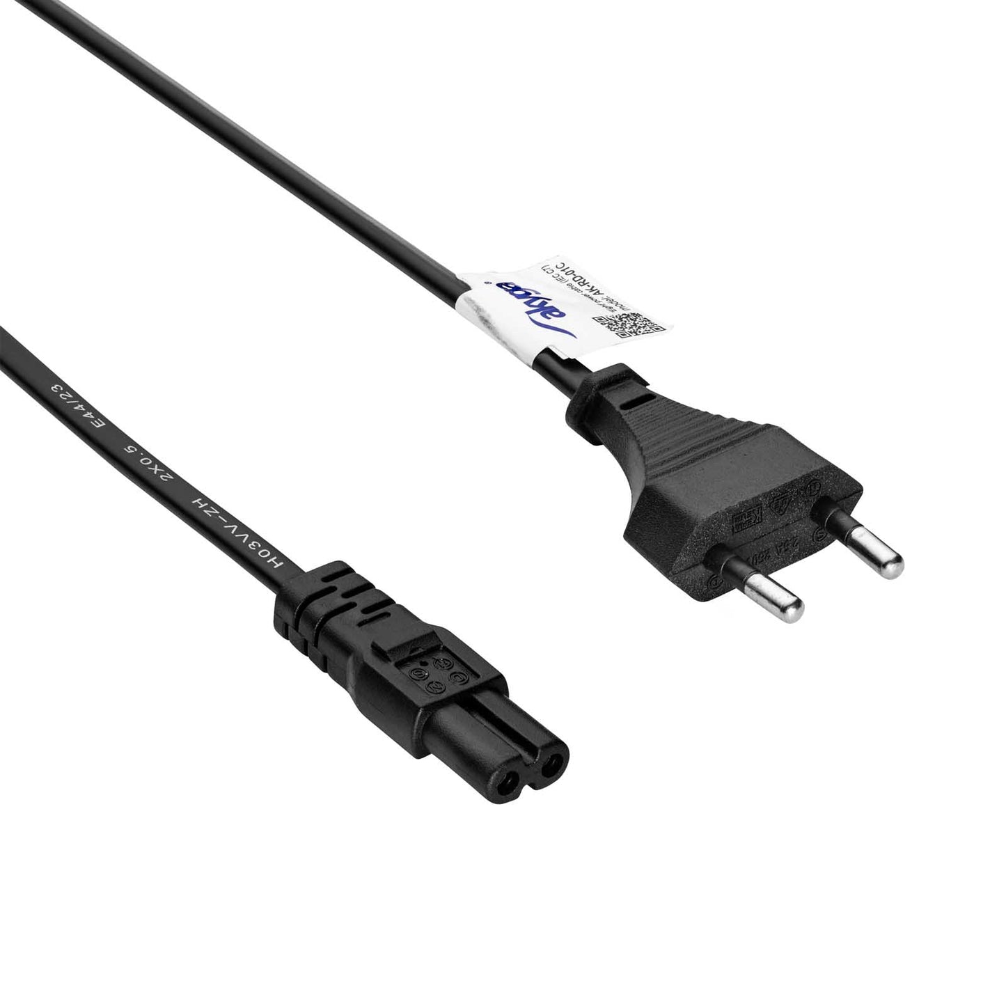 Akyga nyolcas tápkábel IEC C7 1.5m AK-RD-01C, réz