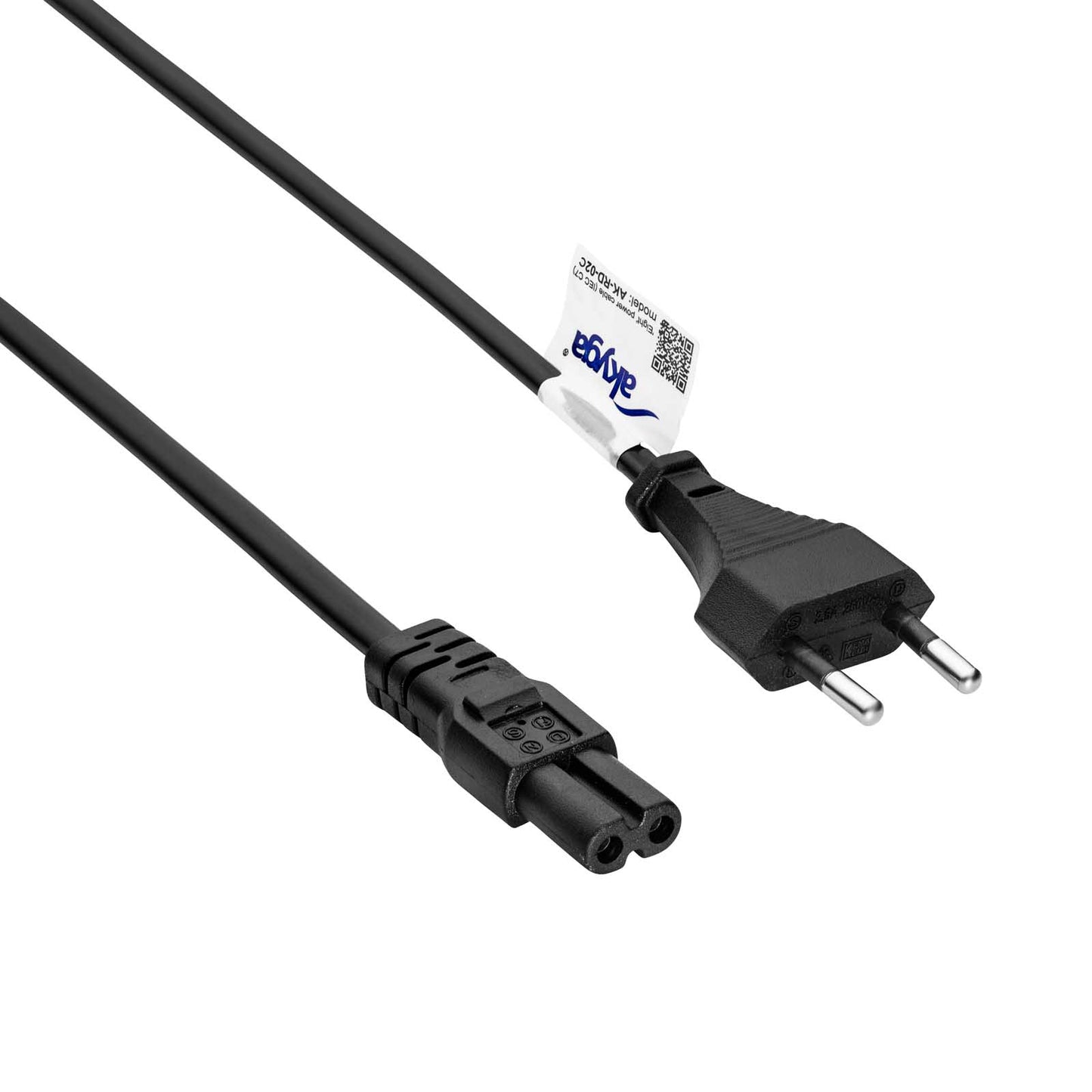 Akyga nyolcas tápkábel IEC C7 3.0m AK-RD-02C, réz