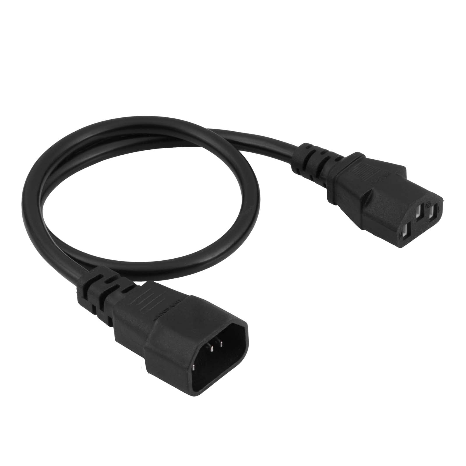 Akyga Extension tápkábel IEC C13 / C14 0.5m AK-PC-14A