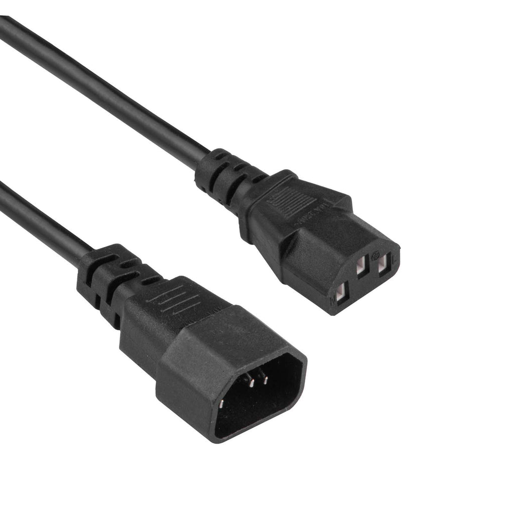 Akyga Extension tápkábel IEC C13 / C14 0.5m AK-PC-14A