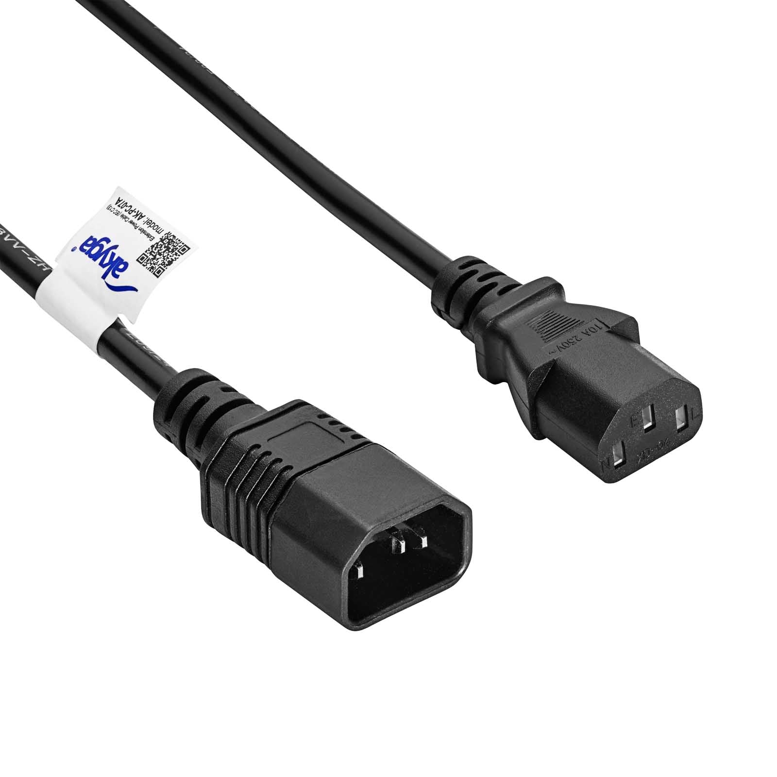 Akyga Extension tápkábel C13 / C14 3.0m AK-PC-07A