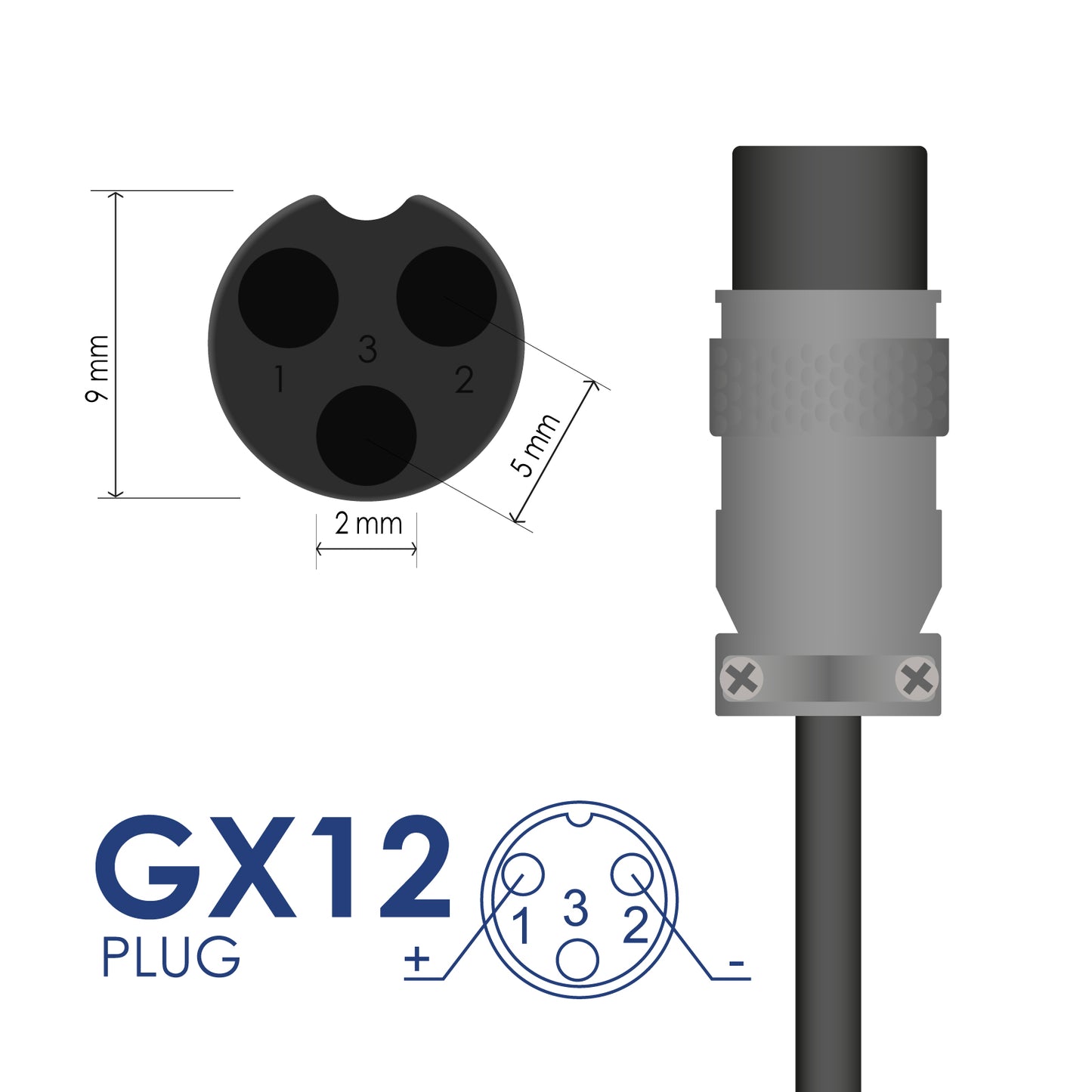 Tápegység AK-EV-02 29.4V / 2A 60W Mini XLR női