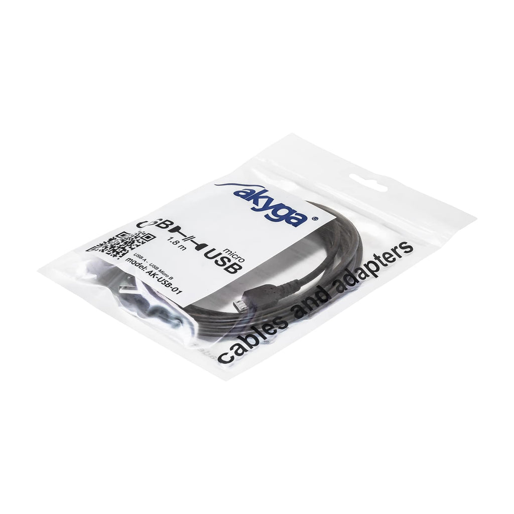 Akyga Kábel USB A-MicroB 1.8m AK-USB-01