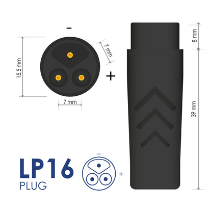 Tápegység AK-EV-20 54.6V / 2A 110W LP16 férfi