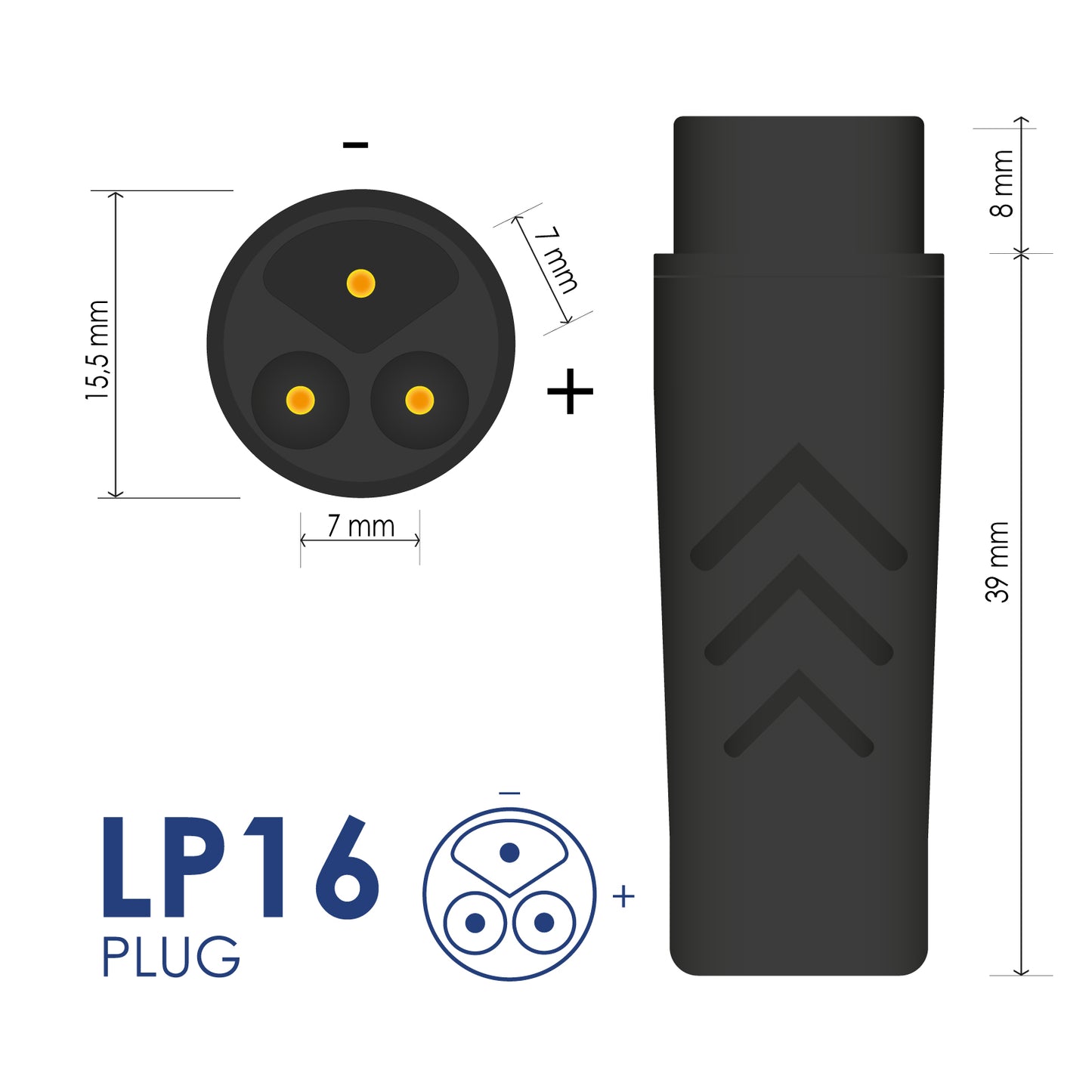 Tápegység AK-EV-21 67.2V / 1.75A 118W LP16 férfi